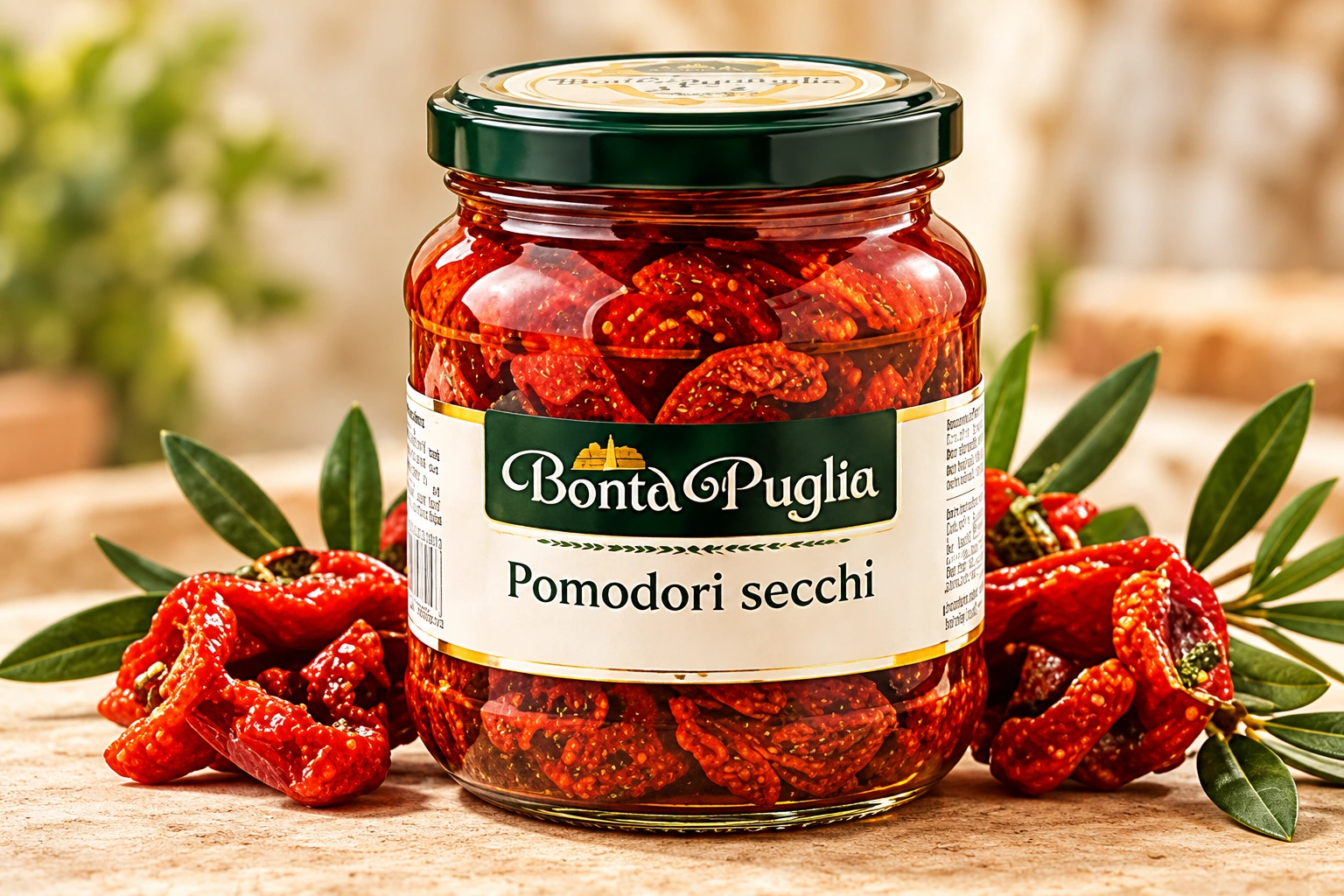 Pomodori secchi, confezione dimostrativa Bontà di Puglia